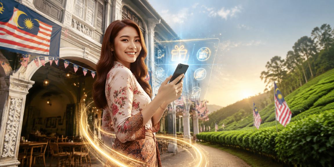 Pengguna Ipoh menguruskan bonus deposit melalui telefon pintar gaya Melayu