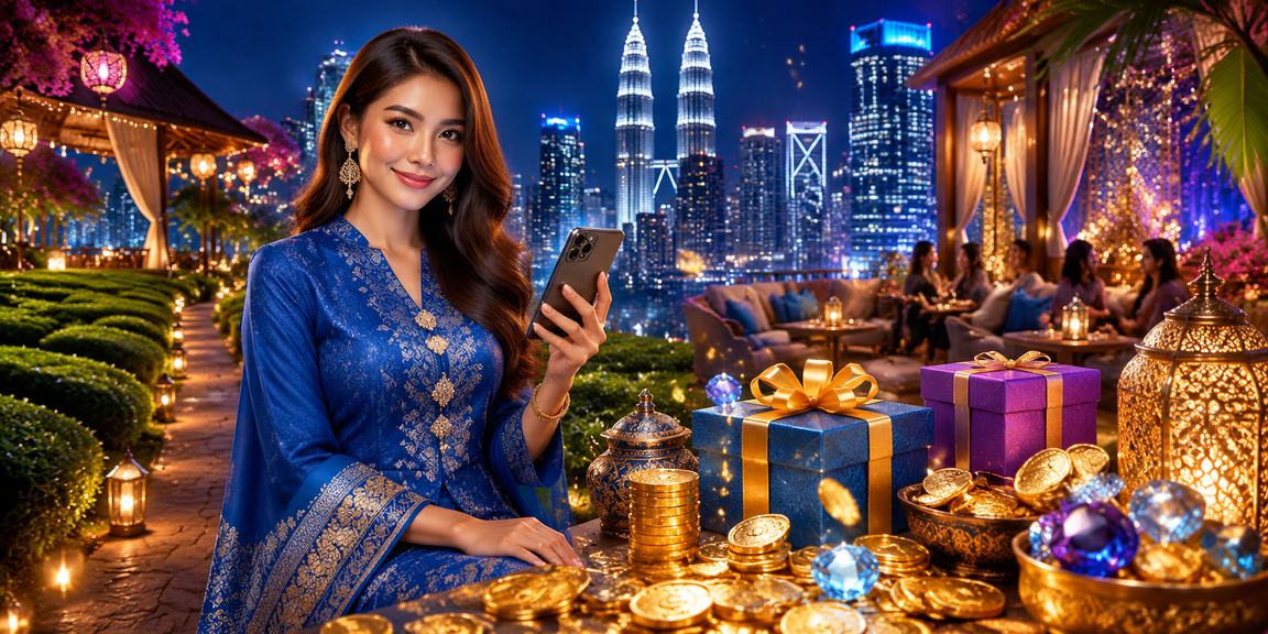 Pengguna Petaling Jaya bermain kasino mudah alih dengan bertanggungjawab sambil memakai baju kurung